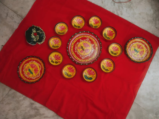 মাটির থালা বাটির সেট (Earthen Plate and Bowl Set)