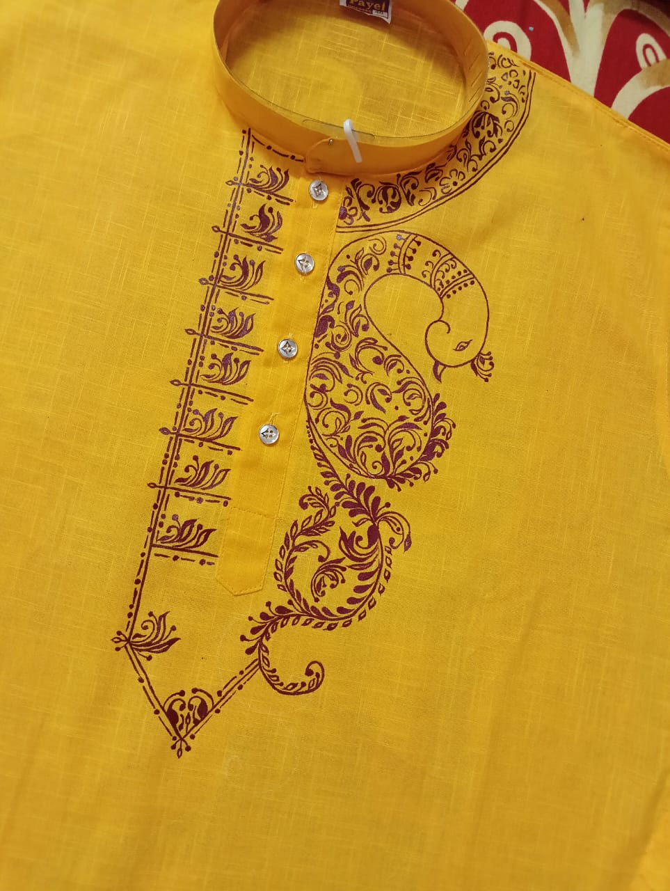 Men Solid Cotton Straight Kurta পাঞ্জাবি