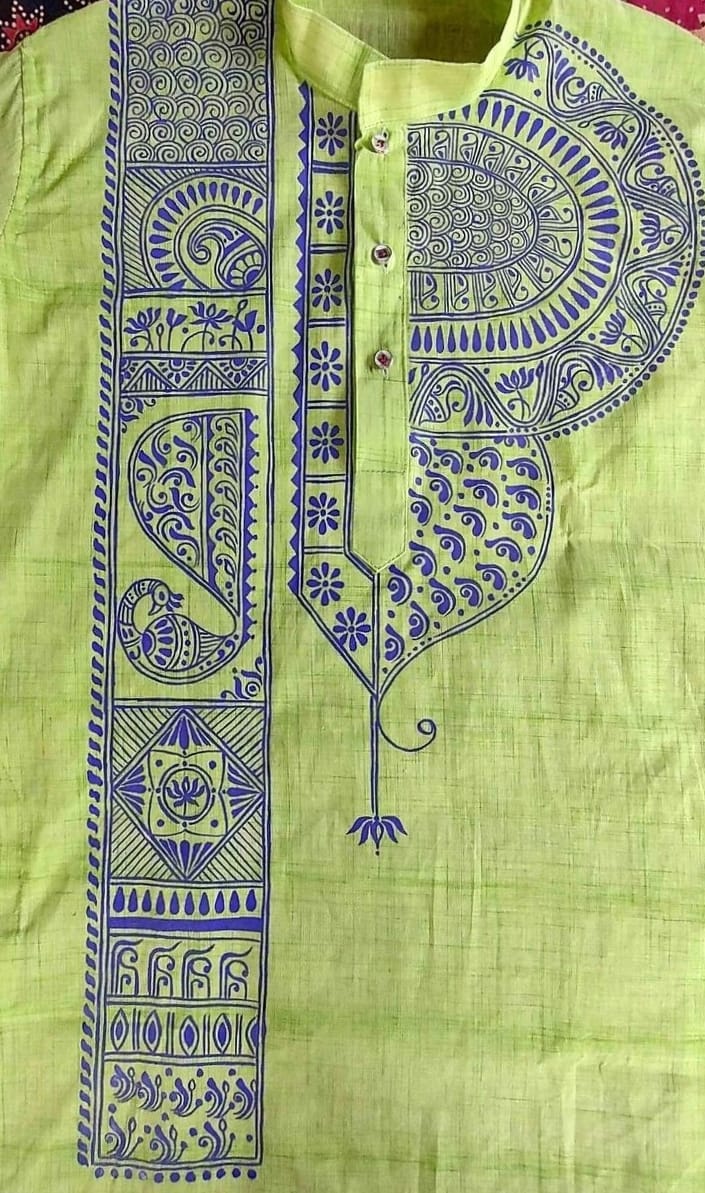 Men Solid Cotton Straight Kurta পাঞ্জাবি