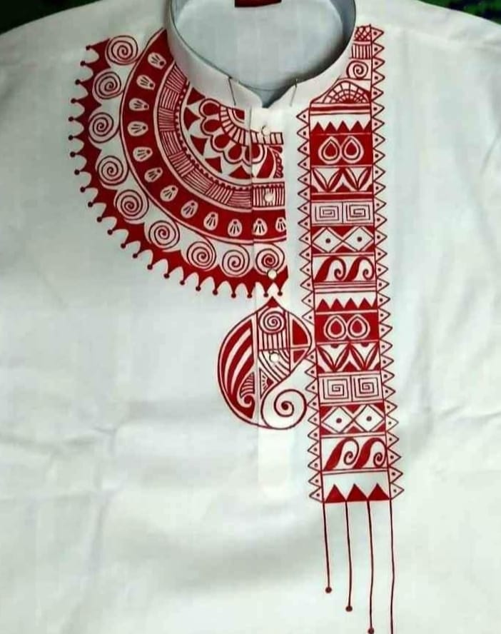 Men Solid Cotton Straight Kurta পাঞ্জাবি